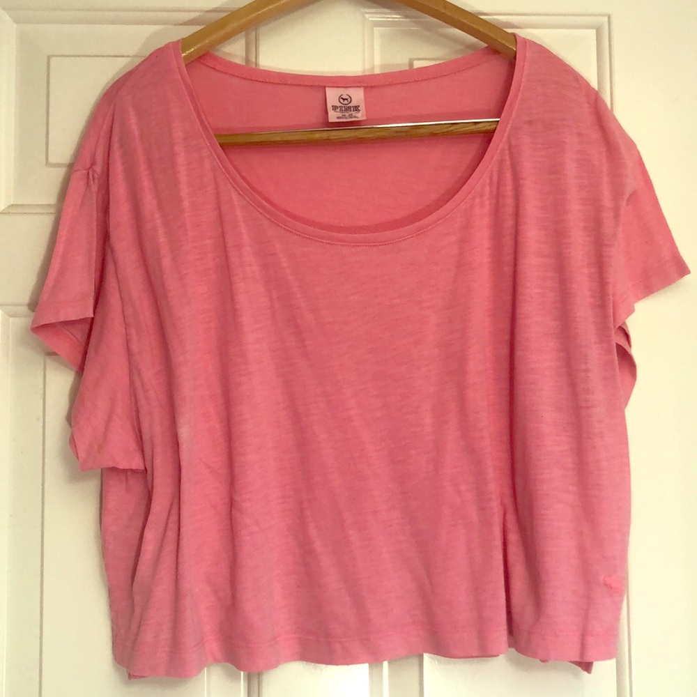 Loose Pink Crop Top
